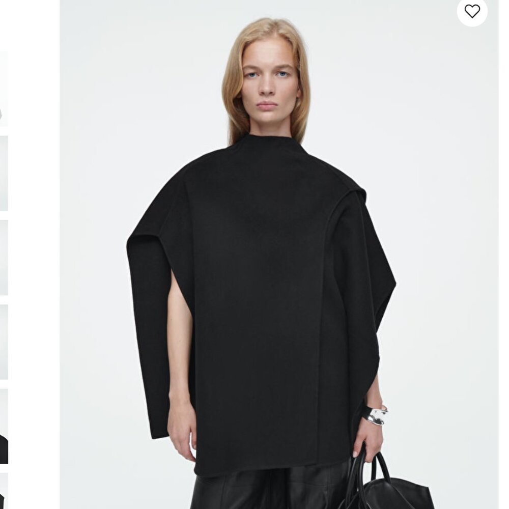 COS Wool Blend Cape, One Size, BRAND NEW w/o tags